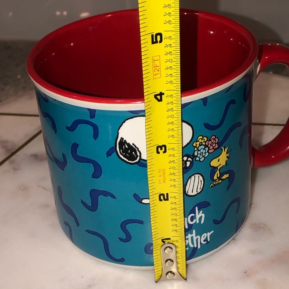 ✨NWT✨ Peanuts Snoopy & Woodstock BACK TOGETHER Large Ceramic Mug - Picture 7 of 8